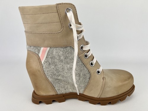 Sorel Women Boots Joan of Arctic Lexie III Wedge Natural Tan Size 9.5 - Picture 7 of 22