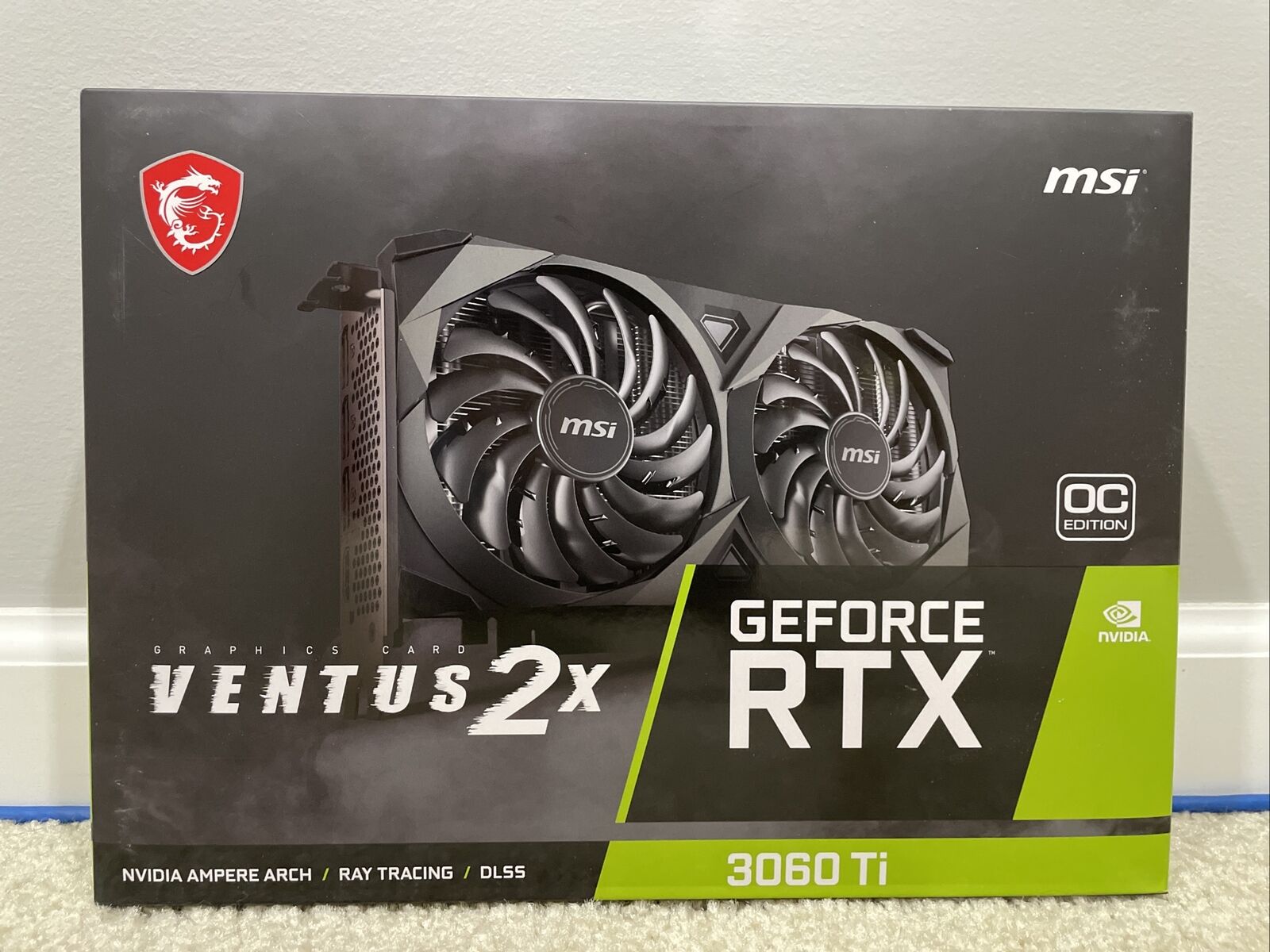 MSI GeForce RTX 3060 Ti Ventus 2X OC 8GB Non LHR Graphics Card - SHIPS  NOW🚚💨