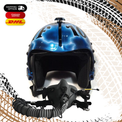 HGU-33 Grim Reaper V.2 Flight Fighter Pilot Helmet + MBU Masker Oxygen