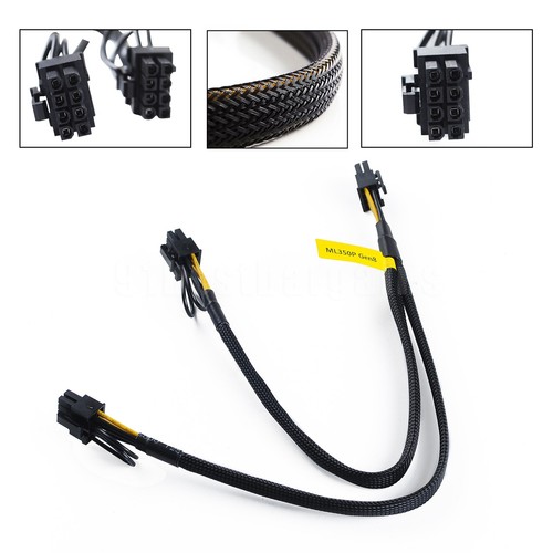 New 8pin to Dual 8pin For HP ML350P G8 Motherboard GPU Power Supply Cable 35cm - Picture 14 of 18