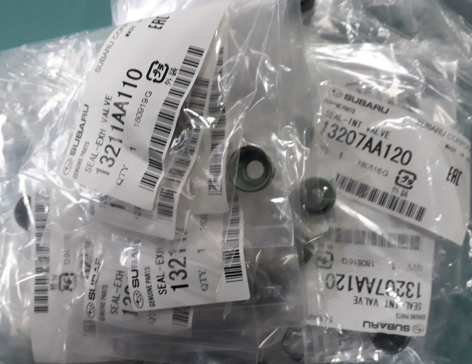 SETx16 GENUINE VALVE STEM SEALS SUBARU IMPREZA,FORESTER,LEGACY EJ20 EJ22 EJ25 eBay