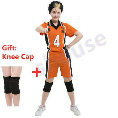 Haikyuu Fantasia de Cosplay Hinata Shoyo Anime Conjunto de shorts de  uniforme escolar feminino adulto Halloween, 4 - Nishinoya Yuu, Small 