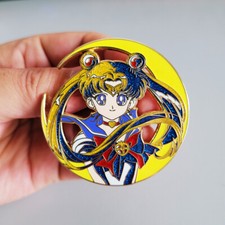 Glitter! Spilla distintivo spilla metallo luminoso anime SAILOR MOON regalo da collezione