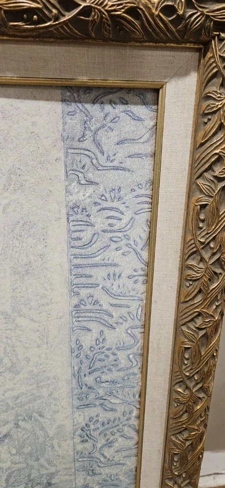 BEYOND THE PATH oil Painting Signed And  Framed Oil On Canvas Matte  - Image 3 of 3