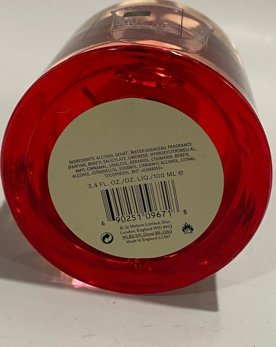 Jo Malone Red Hibiscus Cologne Intense 3.4oz New Same As Shown 100