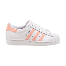 Adidas Originals Superstar J Big Kids' Shoes Cloud White-Ambient Blush GZ9097