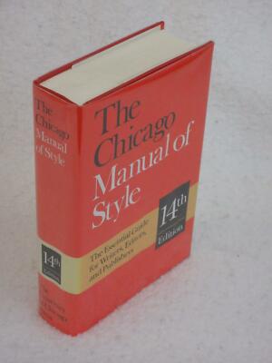 本 The Chicago Manual of Style 14th Edition