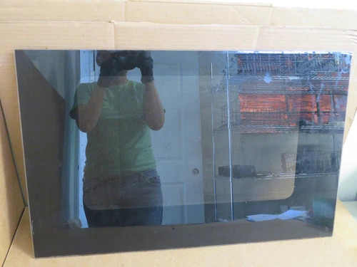 GE Range Outer Door Glass - Black  Part # WB57K0004 WB57K4