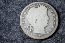 Estate Find 1897 - O Barber Quarter Dollar!! #J07667