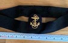 WW2 US Navy Anchor Pin Stretch Hat Band Headband