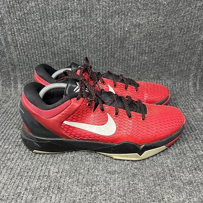 Nike Kobe 7 Zoom System TB 2012 Gym Red Black White Shoes 517359-600 Men Size 12