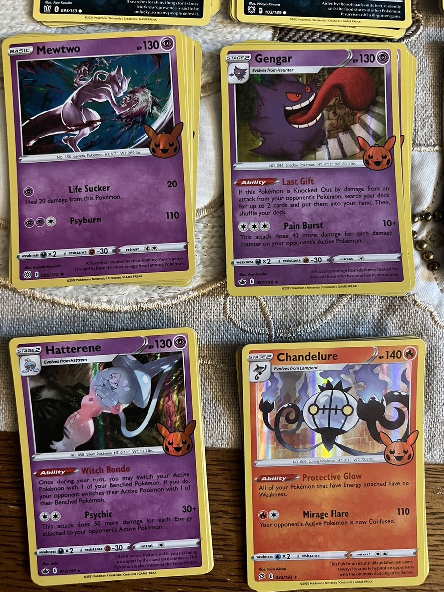 halloween pokemon cards full set Pokemon TCG 2022 Halloween BOOster Bundle Trick or Trade FULL Card Set of  30!