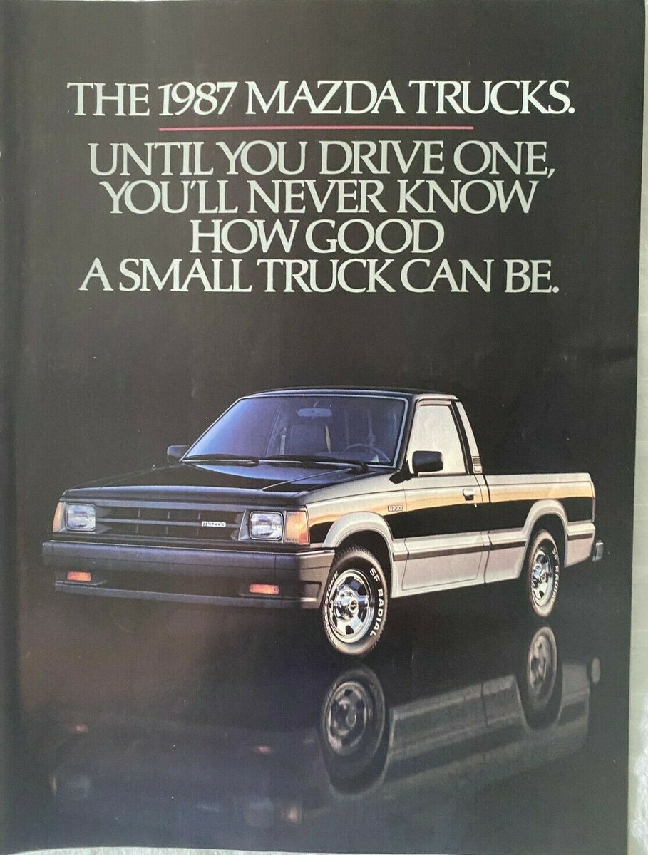 1987 Mazda SE-5 Trucks Vintage 1986 Print Ad | eBay