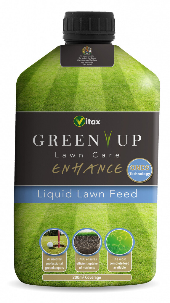 Vitax Green Up Enhance Lawn Grass Feed Care Food Liquid Concentrate Fertiliser