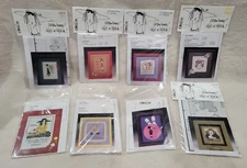 8 Lot Twisted Threads EMERSON QUILLIN DESIGNS Cross Stitch Charts Anchor Floss
