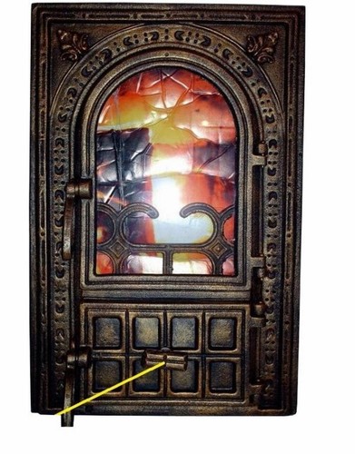 Cast Iron Fire Door Clay Bread Oven Pizza Stove Quality Black (FC) 53 x 35 - Picture 2 of 3