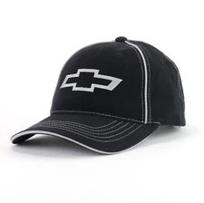 Chevrolet Performance Bowtie Baseball Hat Ball Cap Black Embroidered Licensed