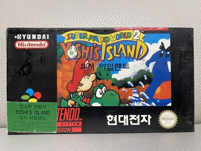 Super Mario World 2 Yoshi s Island SNES SFC Korean 1st Ver. Hyundai Super Comboy