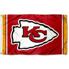Kansas City Chiefs 3x5 ft Flag Banner NFL Football Free Shipping