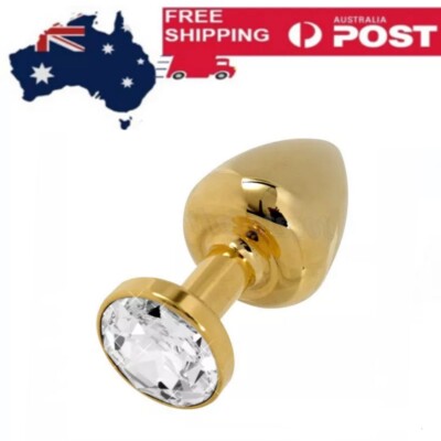 GOLD JEWEL BUTT PLUG/ANAL PLUG S/M/L BDSM TRAINER SET OF 3 PLUGS CRYSTAL  JEWEL | eBay