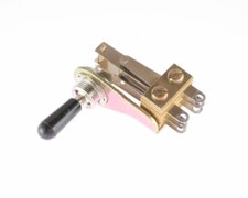 1x 12006L Switchcraft 2-position Locking Lever Switch with Black Knob Actuator