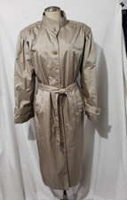 Windsor Bay Beige Metallic Light Trench Lined Belted