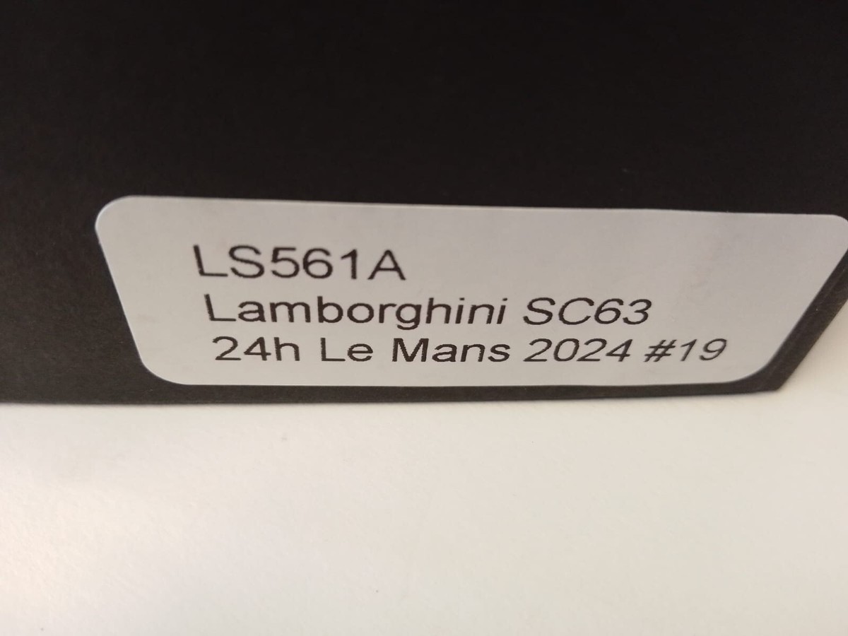 Looksmart 1:43 Model Car Lamborghini Sc63 24h Le Mans 2024