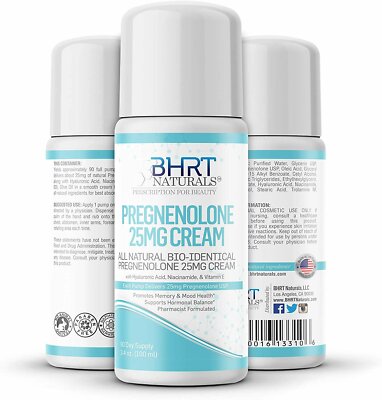 Pregnenolone Cream Supplement 25mg - Natural Bio-Identical Pregnenolone Cream