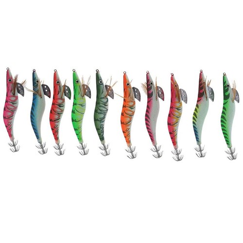 Multi-colors Fishing Lure Saltwater Luminous Squid Bait Jigs Duel Shaped jeRSL - Picture 8 of 8