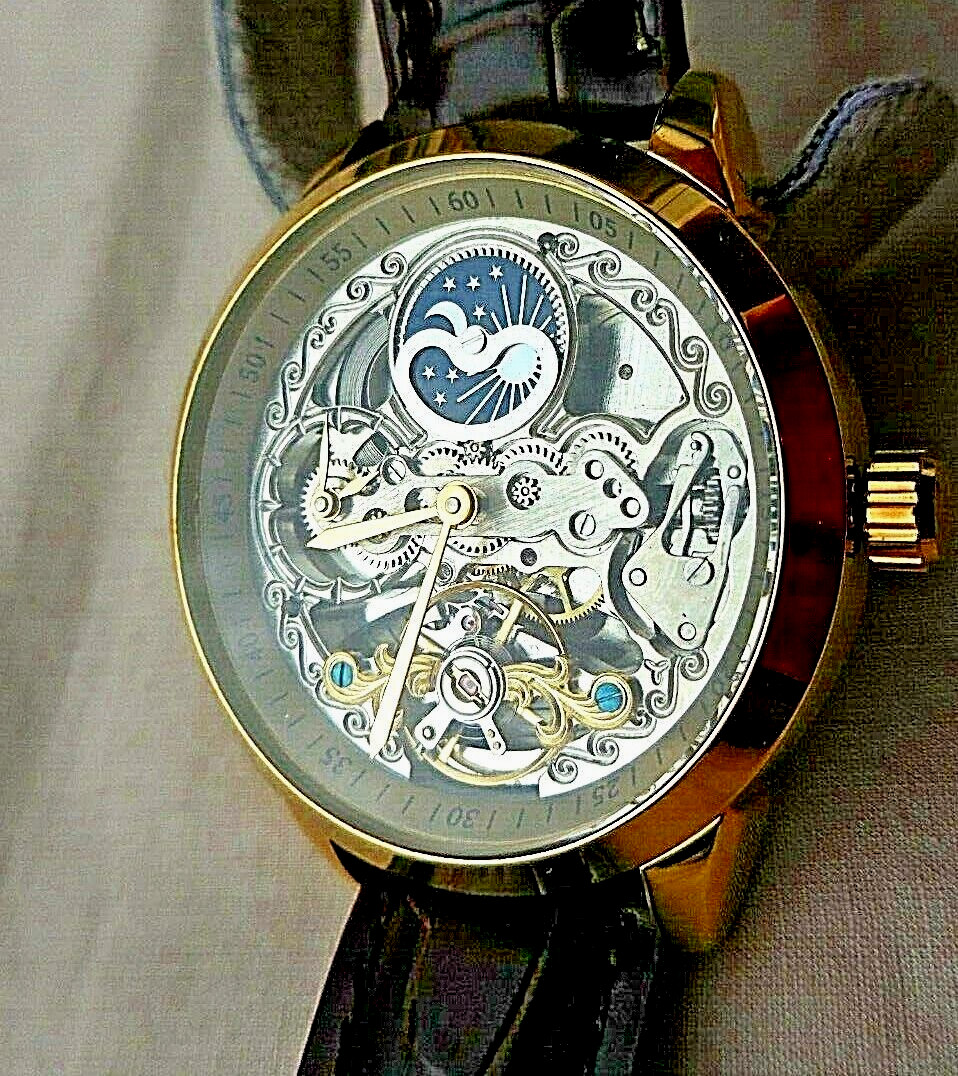 AUTOMATIC FORSINING SKELETON WATCH, TOURBILLON, M… - image 1