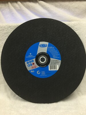 cutoff wheels hd high speed 14 X 1/8 x 20 m 1'' for cutting steel. 10 Per Box