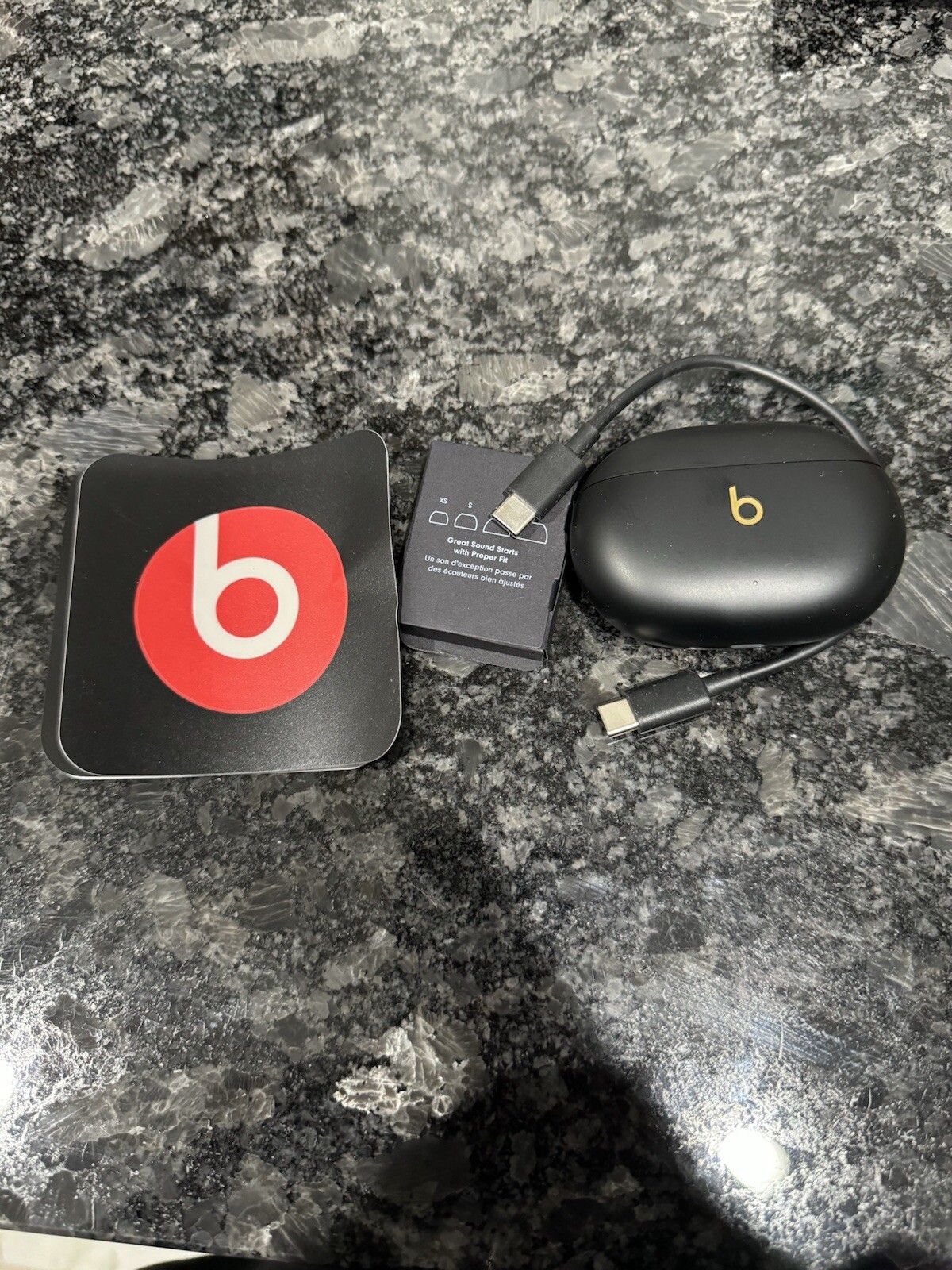 BEATS Studio Buds - True Wireless Noise Cancelling Earbuds - Black  New Open Box