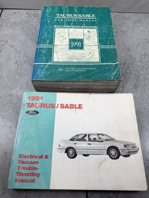 1991 Ford Taurus Sable Car Shop Manual/Electrical & Vacuum Troubleshooting OEM