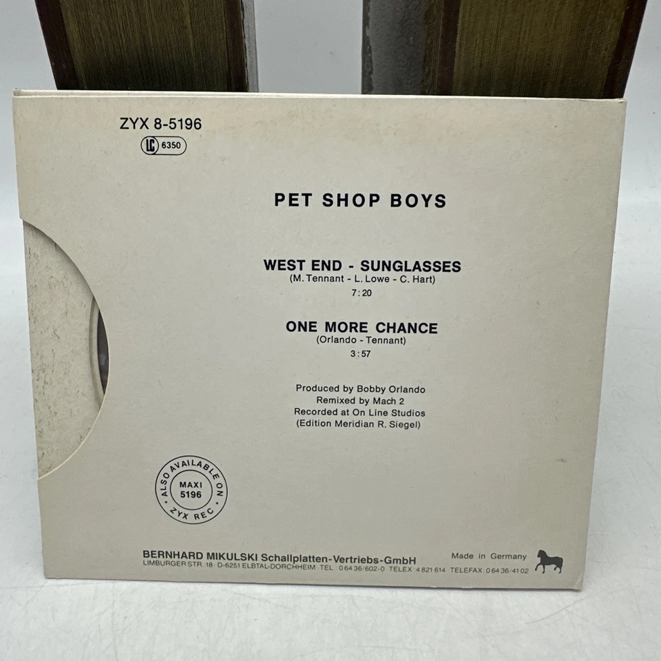 SIGNED!!! Pet Shop Boys: West End / Sunglasses Maxi 3" CD Rare Import 146 - Image 2 of 4