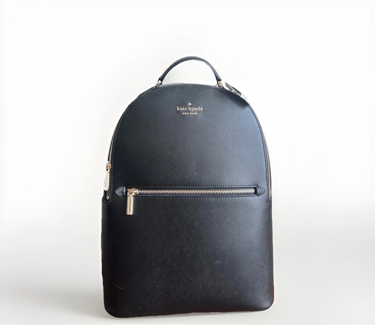 Kate Spade New York Black Large Backpack in Saffiano Leather NWT