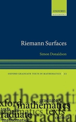 Riemann Surfaces by Simon Donaldson (English) Hardcover Book
