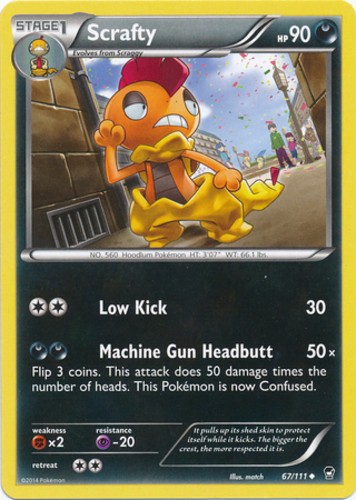 Scrafty - 67/111 - Uncommon - Heavily Played