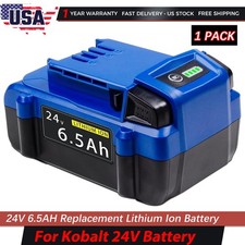 New 24V 6.5Ah Lithium Battery For Kobalt 24Volt Max KB624-03 KB524-03 KB424-03