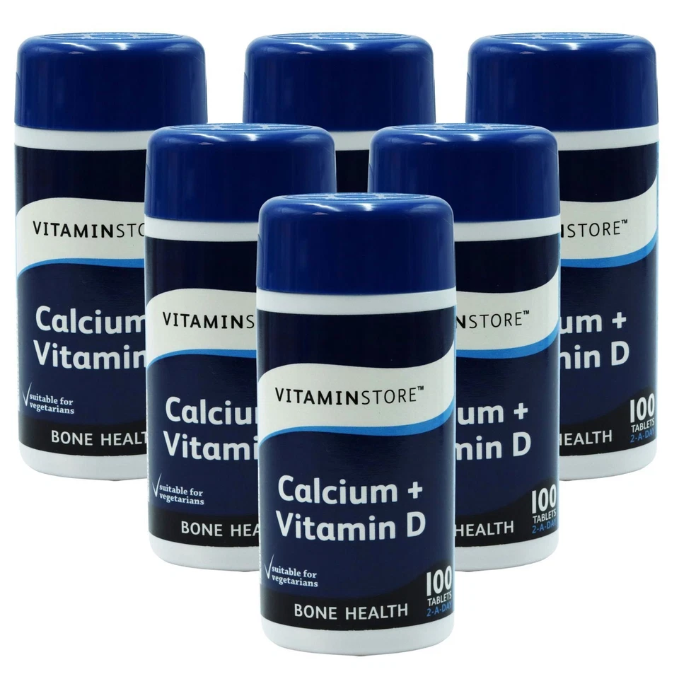 6x Vitamin Store Calcium Vitamin D 400mg Tablets 100's