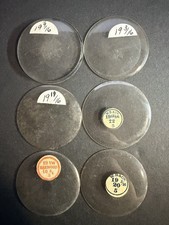 LOT OF 6 GLASS POCKET WATCH CRYSTALS SIZE 19 REPLACEMENT PARTS