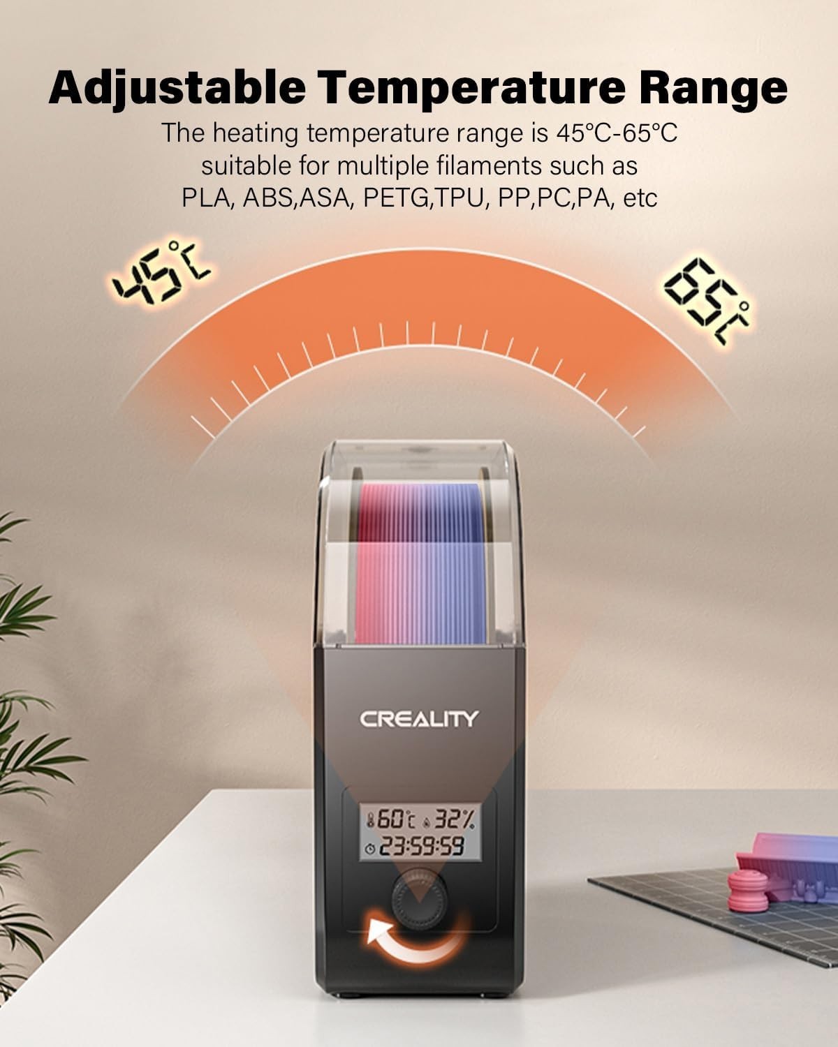 Creality 3D Drucker Filament Trockner - 360° Heizung für optimale Filamentpflege - Bild 4