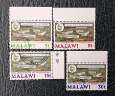 Malawi Stamps. 100 Years Of UPU. 10 Years Of Independence. Used Never Hinged