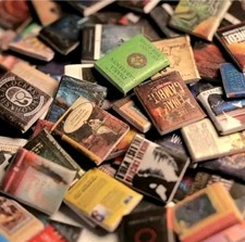 96x assorted dollhouse dolls 1:12 scale miniature books - see description