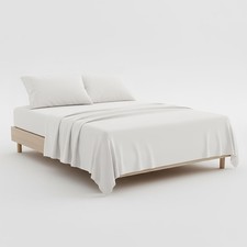 1000 Thread Count Split King Sheets Set 5 Piece Sets, 100 Egyptian Cotton Wh...