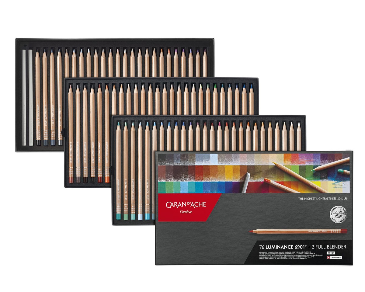 Caran d'Ache Luminance Clr Pncl Set 76 Artist Rng Pencil Set