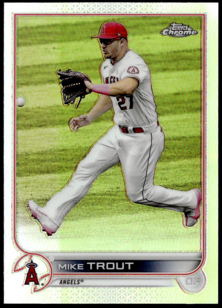 2022 Topps Chrome #200 Mike Trout Refractor E1