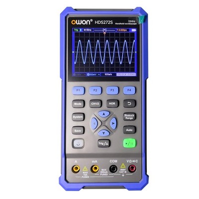Handheld Lab Oscilloscope Multimeter, 2 Channels, 70MHz Bandwidth, 250MSa/s S...