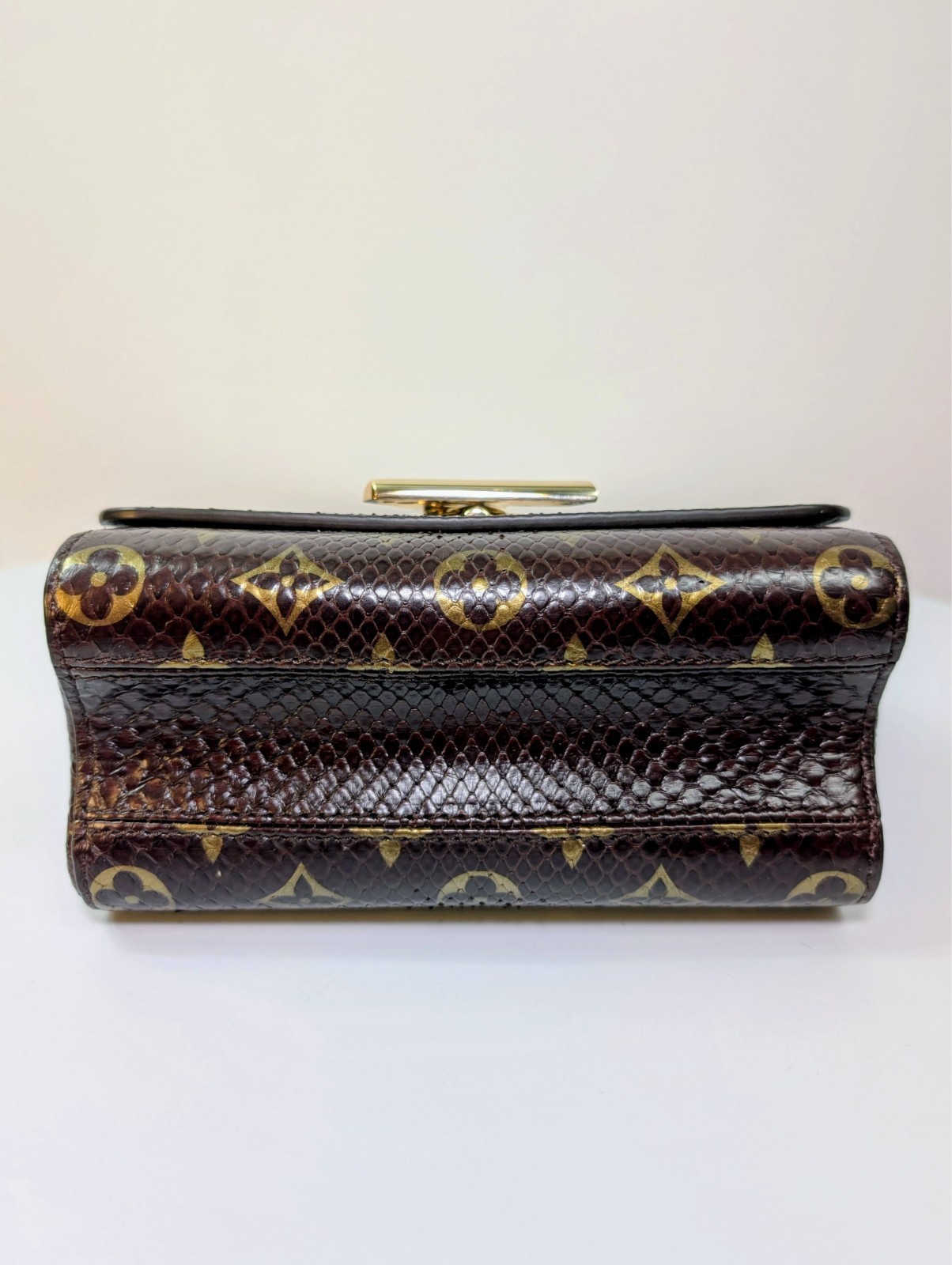 Louis Vuitton Brown Glazed Python Monogram Twist … - image 6