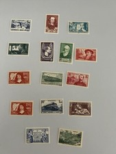 15 Timbres Neufs France 1937 N334à337-343-344-342-339-353-341-340-356à358