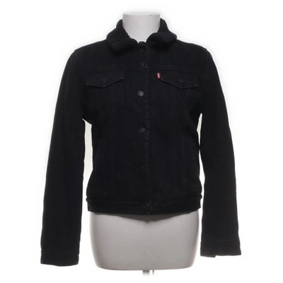 Levi's Premium, Gefütterte Jeansjacke, Damen, Größe: M, Schwarz #s1j